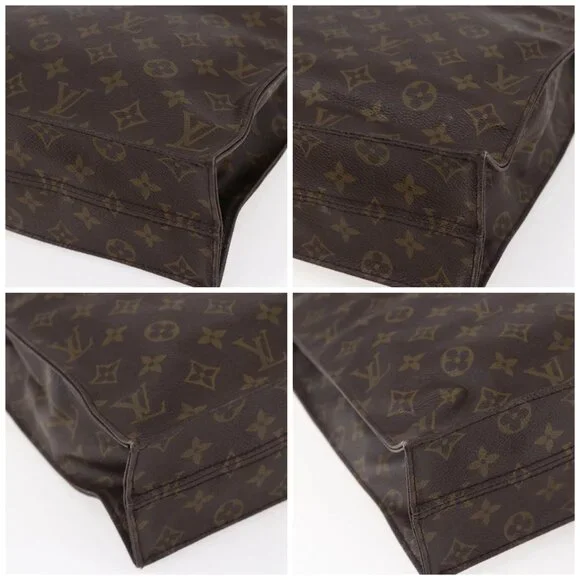 LOUIS VUITTON Monogram Sac Plat Hand Bag